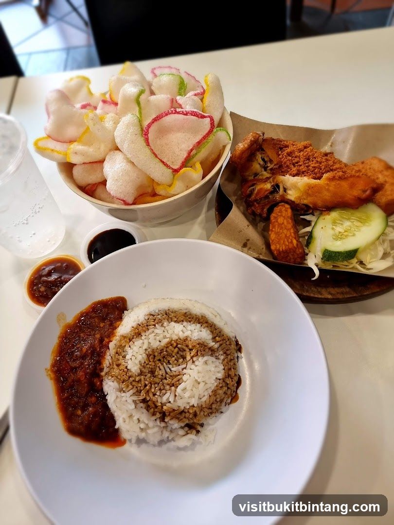 Fried Chicken Meal with Rice and Crackers