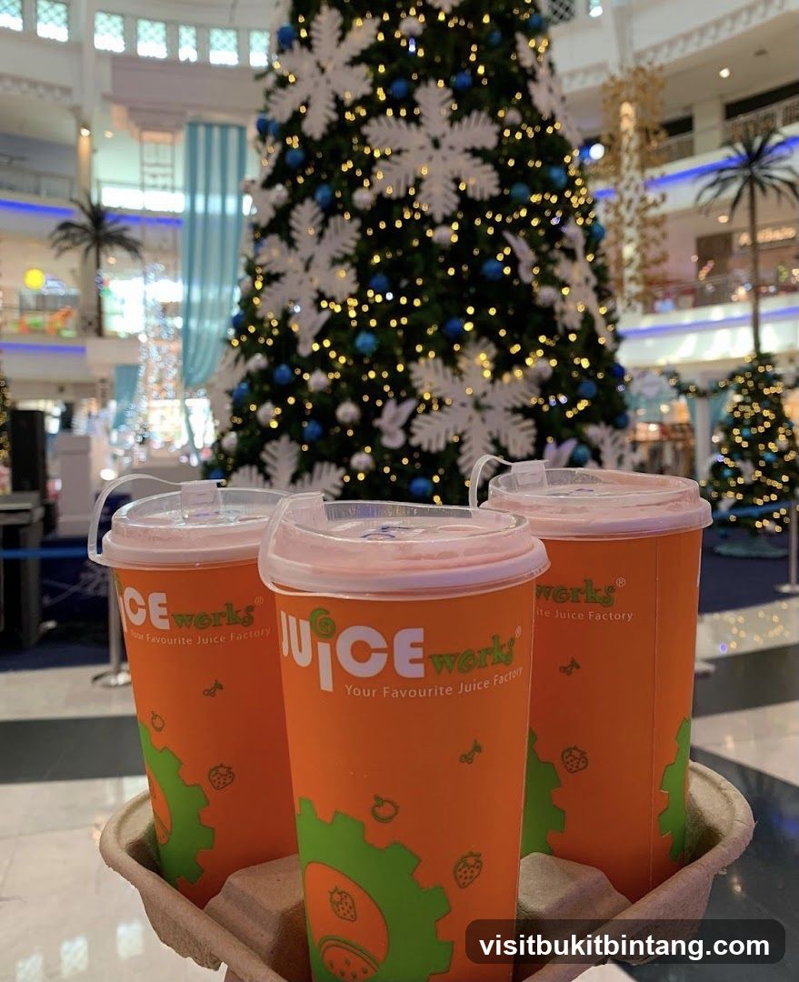 Juice Cups with Christmas Tree