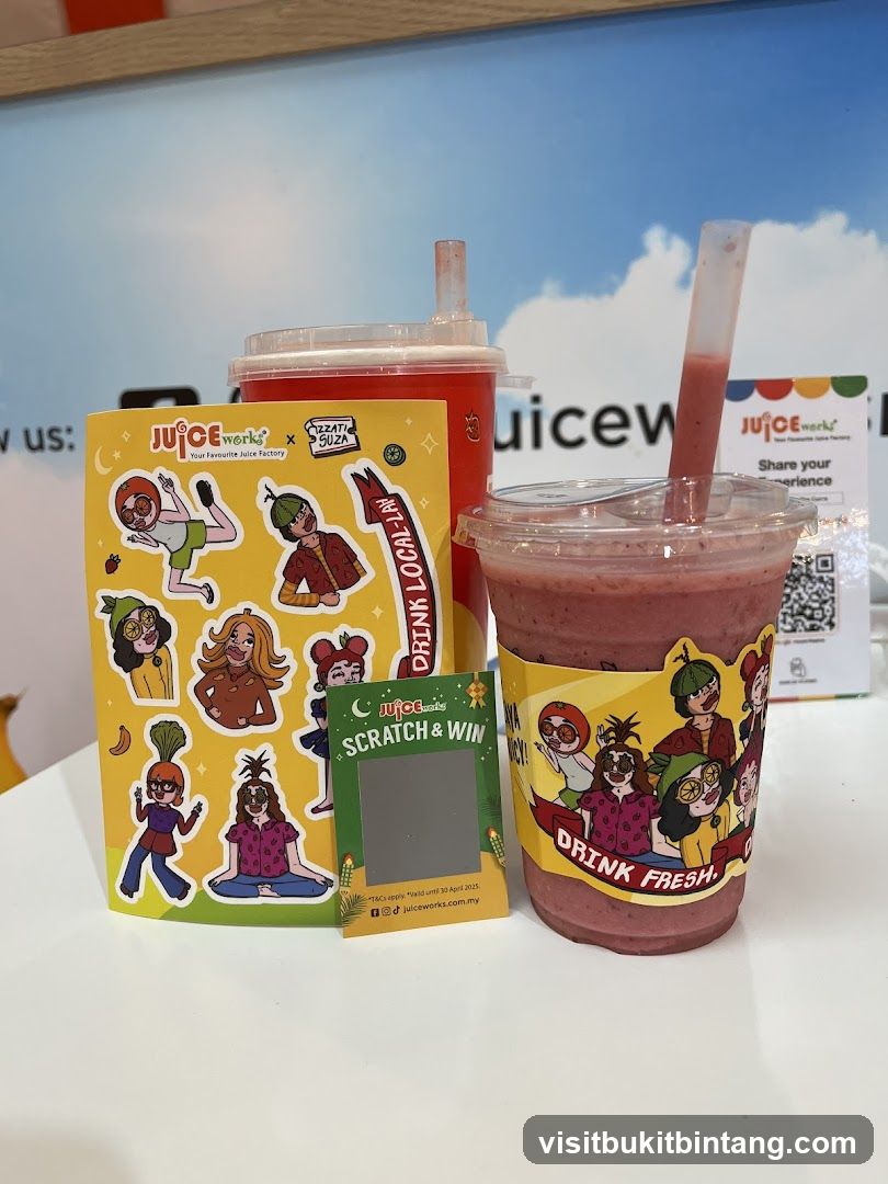 Juice Works promotional items