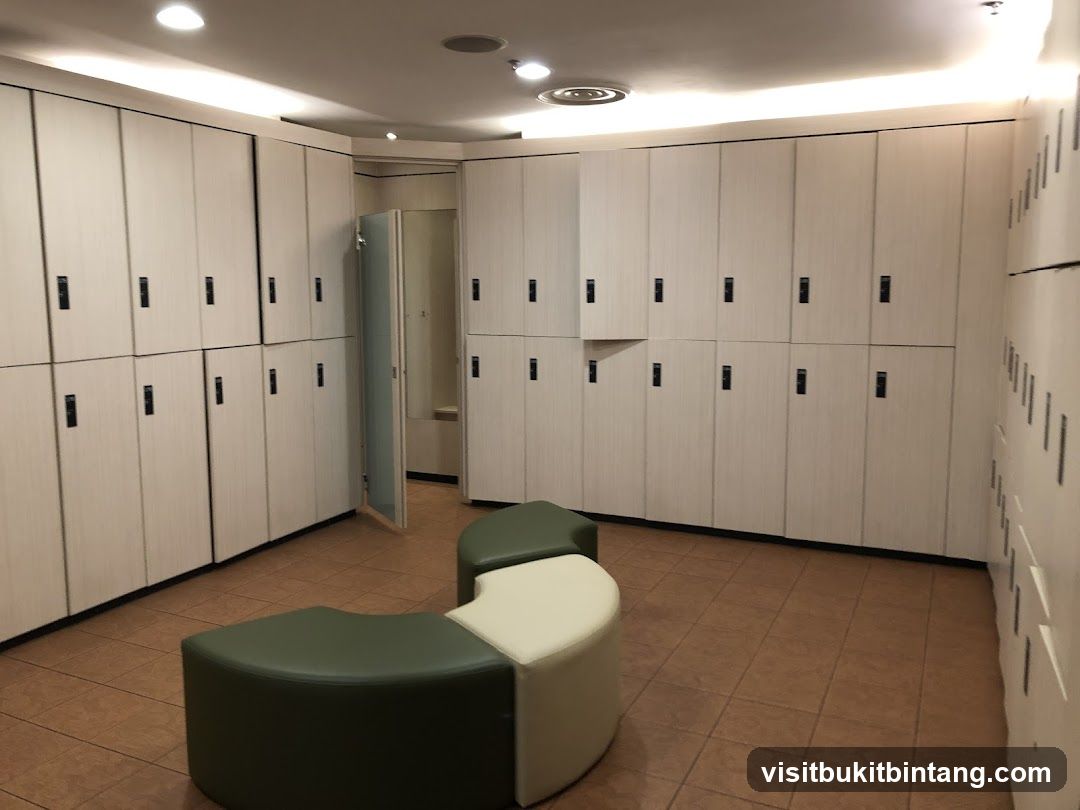 Locker Room with Seating