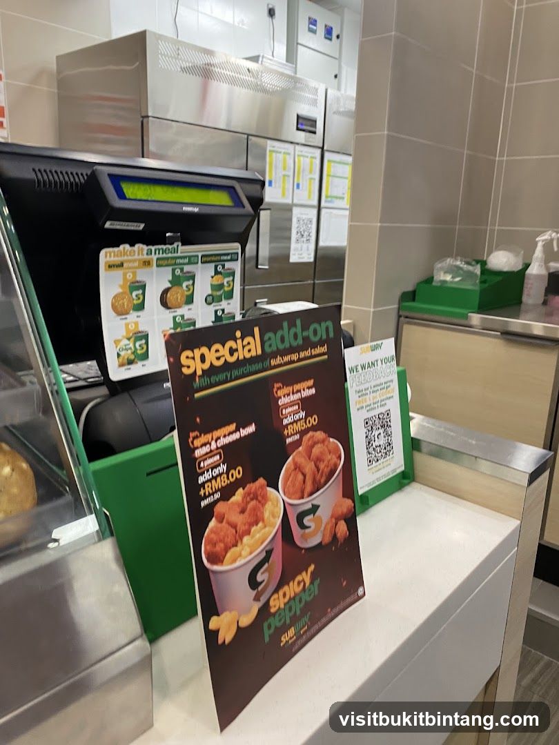 Subway Special Add-On