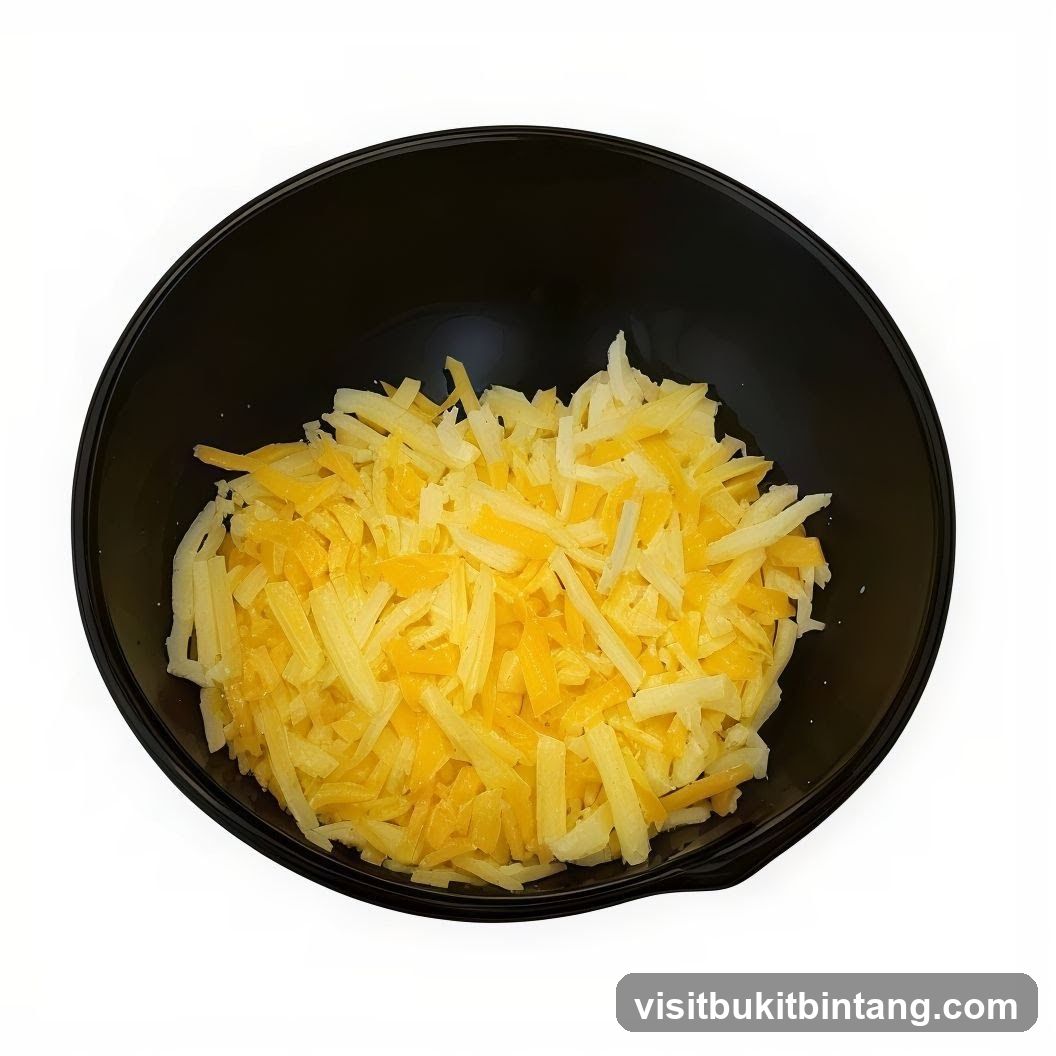 Shredded Cheese in Bowl