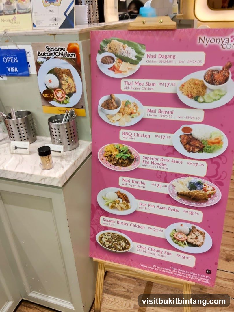 Nyonya Colors Menu