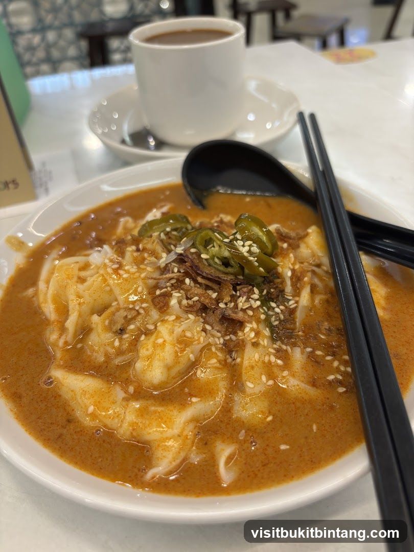 Noodle Soup with Coffee