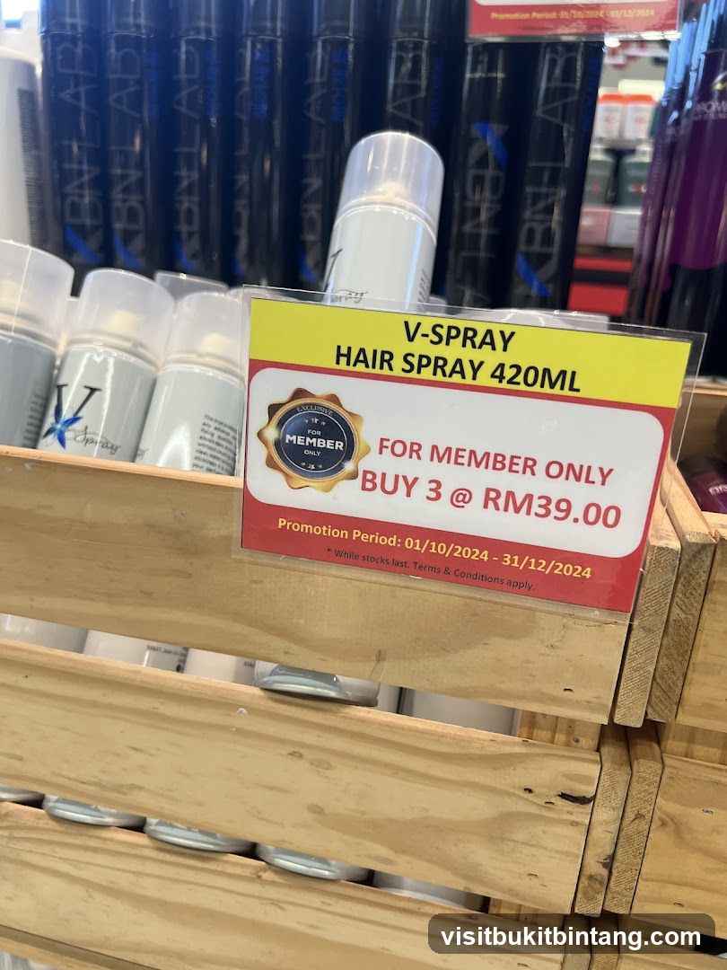 V-Spray Hair Spray Promotion