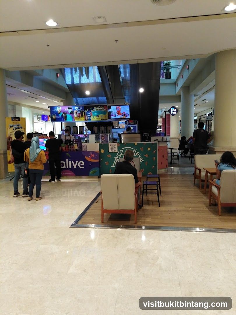 Tea shop in a mall