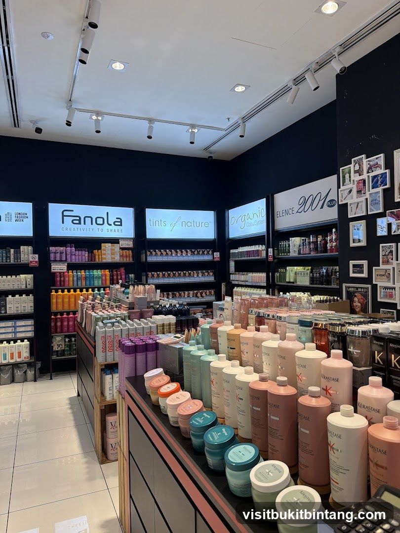 Hair Care Products Display