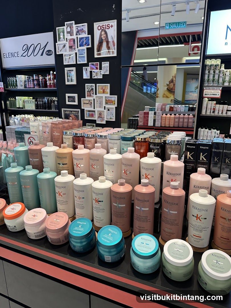 Hair Care Products Display