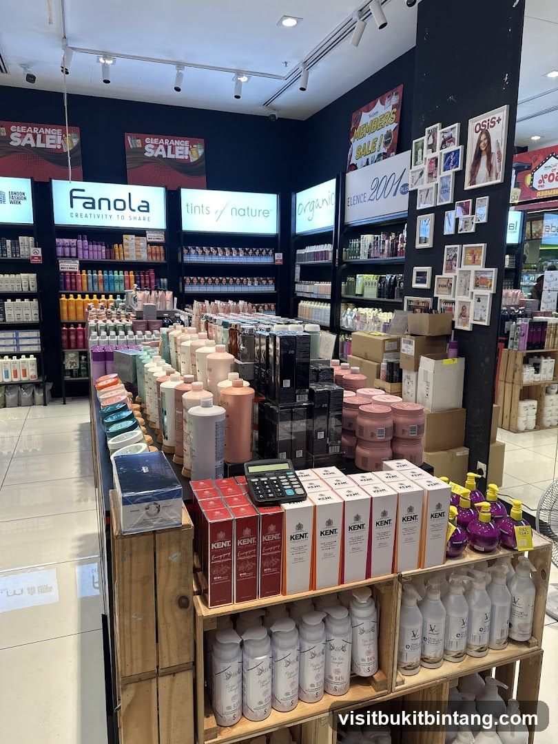 Hair and Beauty Products Display