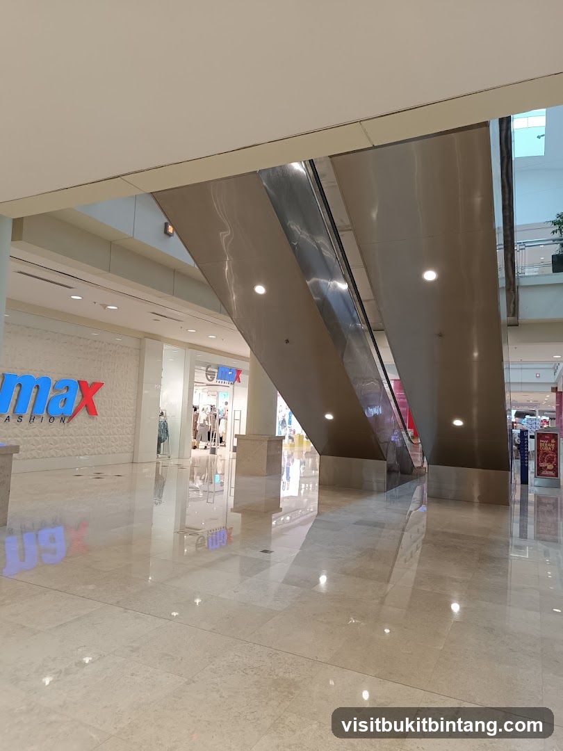 Mall Interior with Escalators