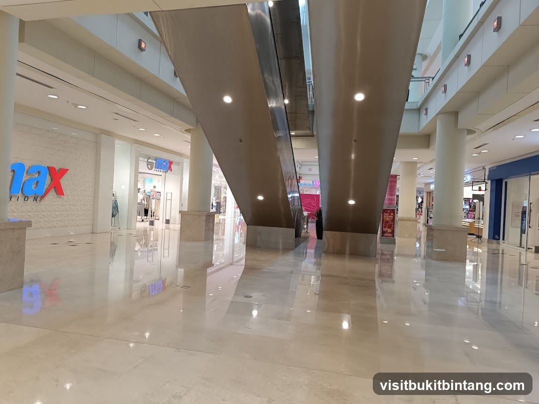 Mall Interior with Escalators