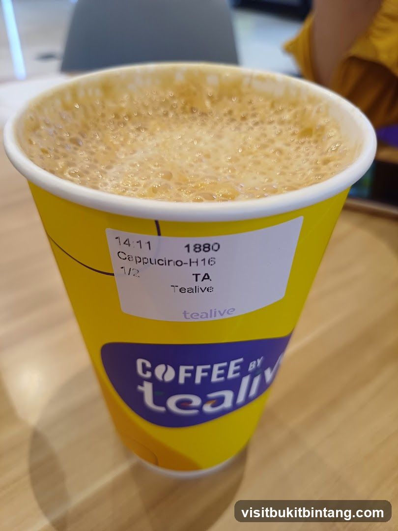 Cappuccino from Tealive