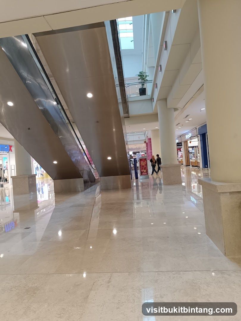 Mall Interior with Escalators
