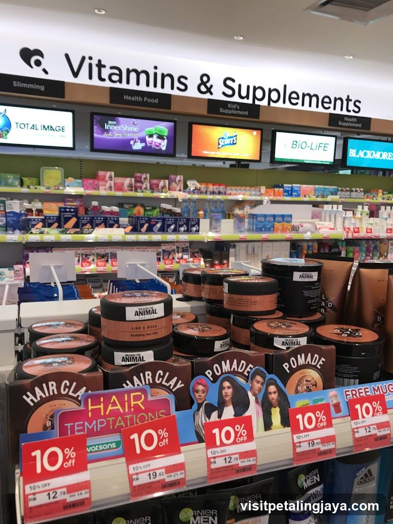 Vitamins & Supplements Section