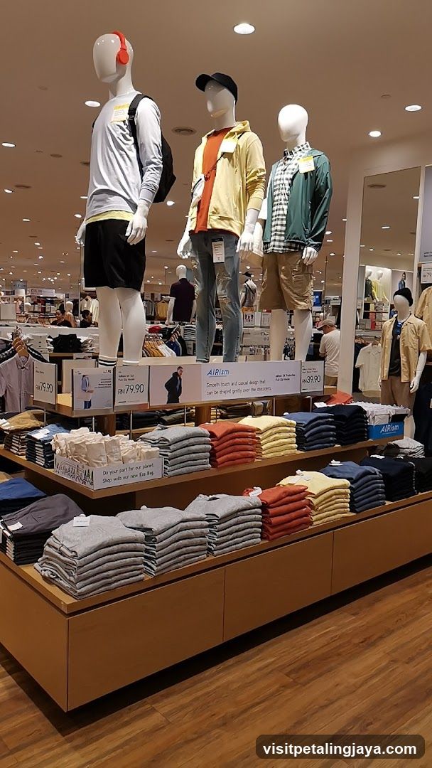 Men's Clothing Display in Retail Store