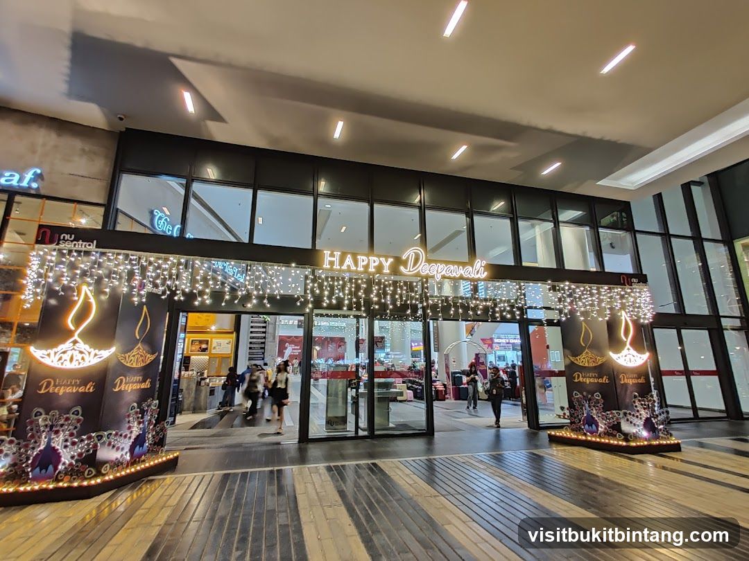 Happy Deepavali Decorations at Mall Entrance