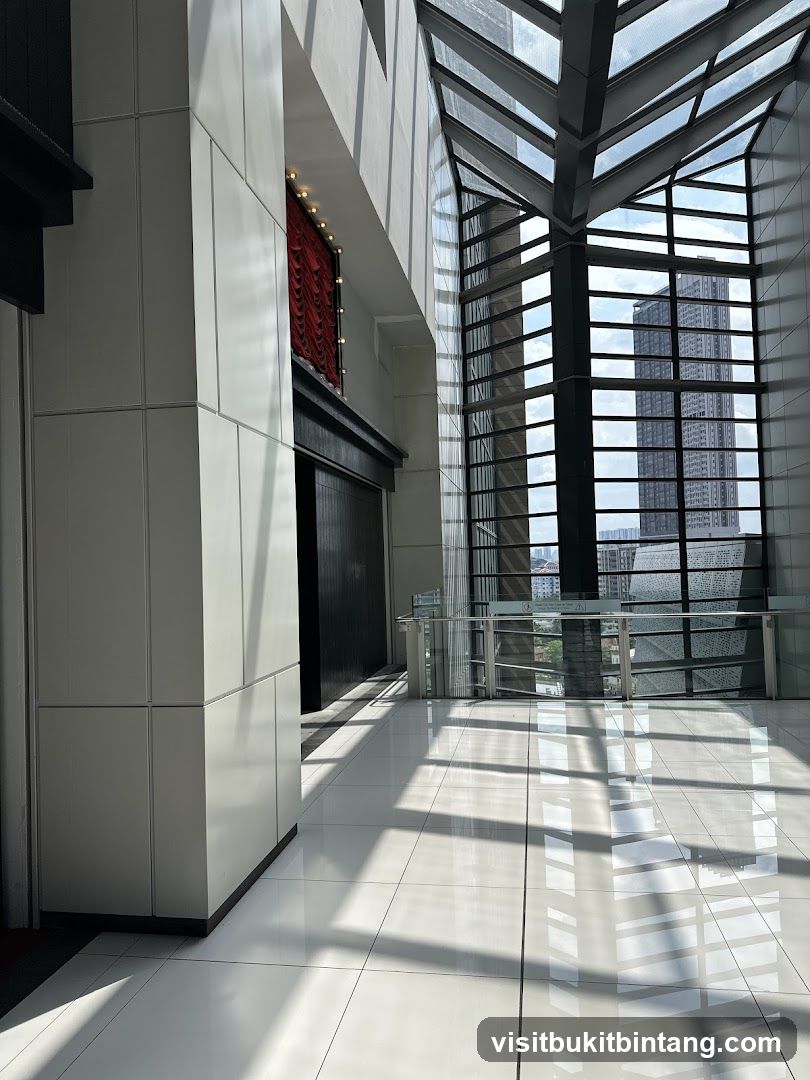Modern Interior with Red Drapes