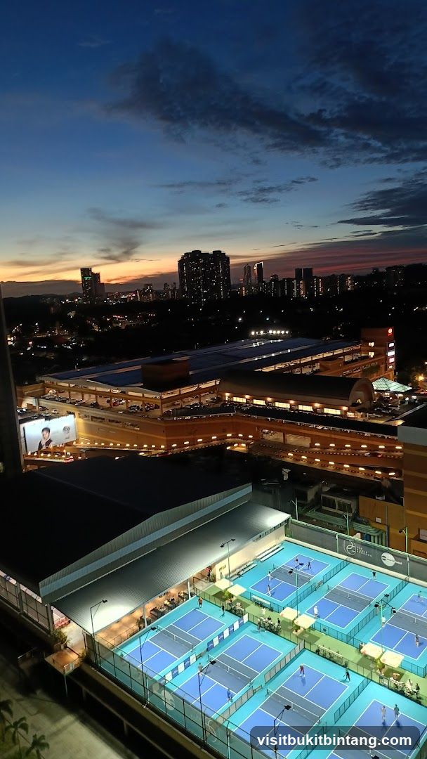 Outdoor Sports Courts at Dusk