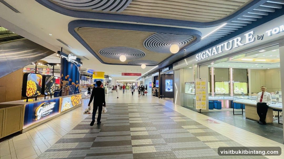 Mall Interior with Shops