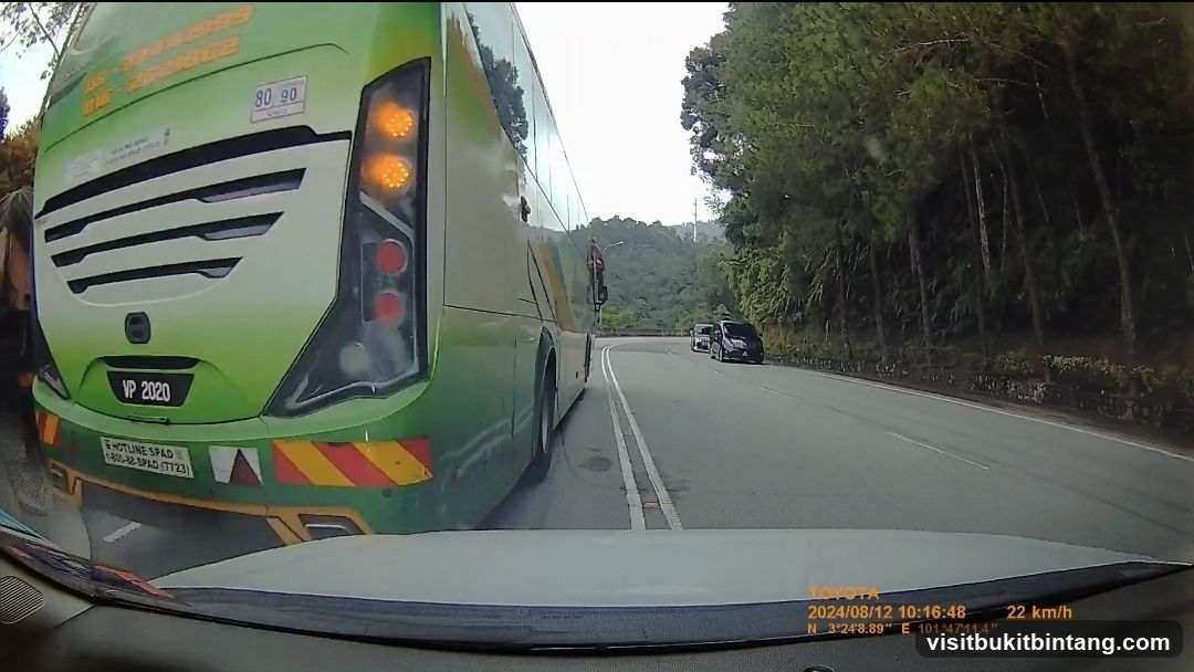 Bus on a Mountain Road