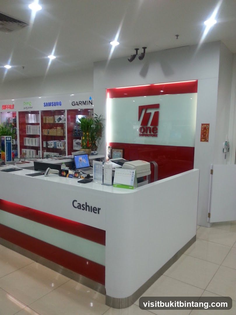 Store Interior with Cashier Counter