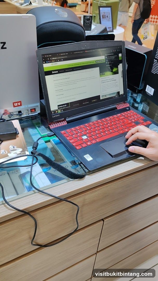 Laptop Displaying NVIDIA Drivers