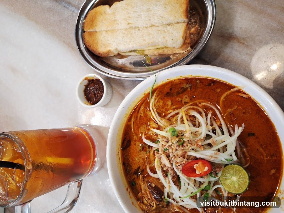 Noodle Soup and Sandwich