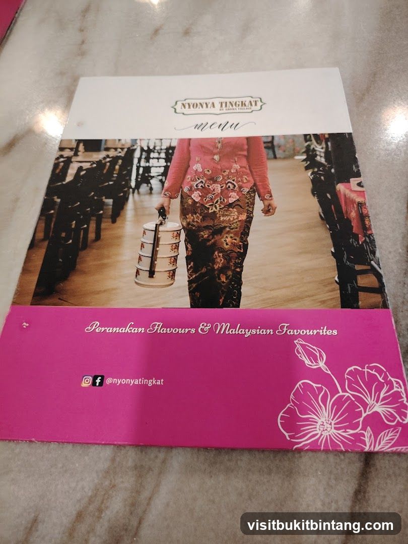 Nyonya Tingkat Menu
