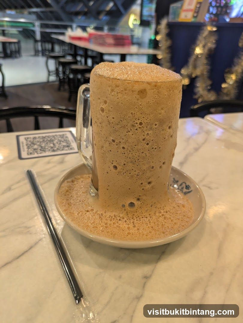 Iced Coffee with Foam