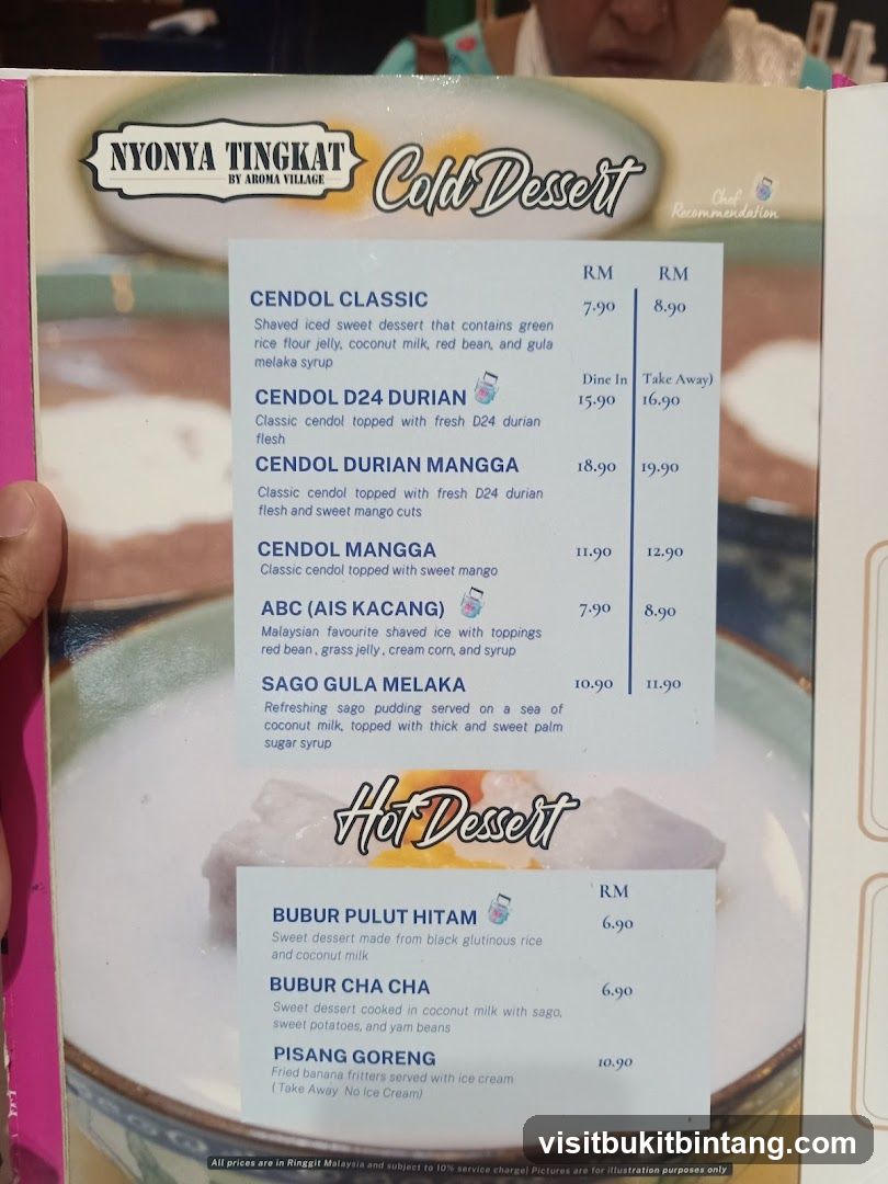 NYONYA TINGKAT Cold Dessert