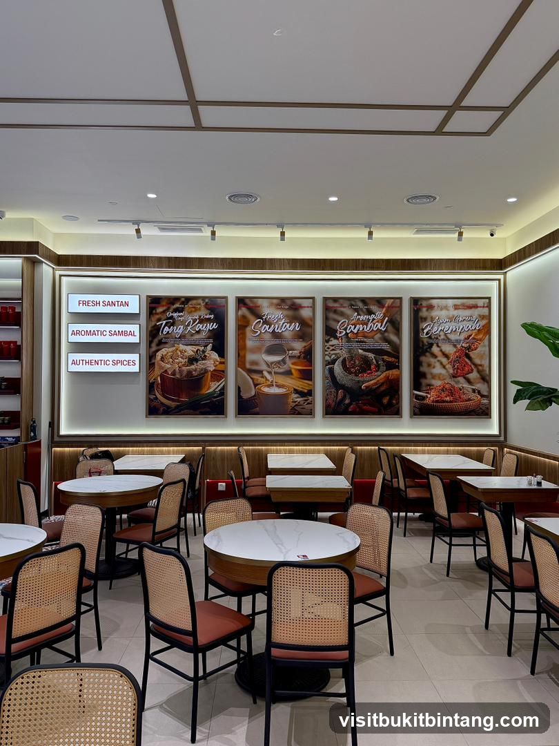 Restaurant Interior with Food Posters