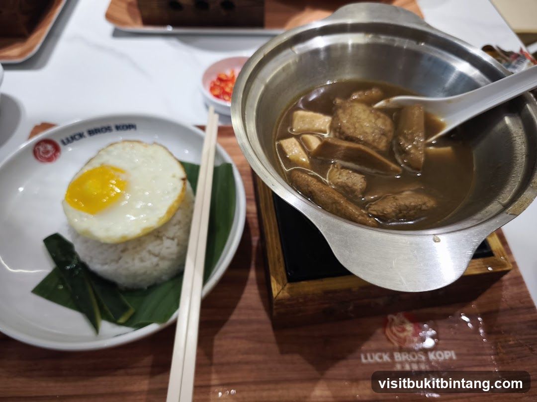 Meal with Rice and Soup