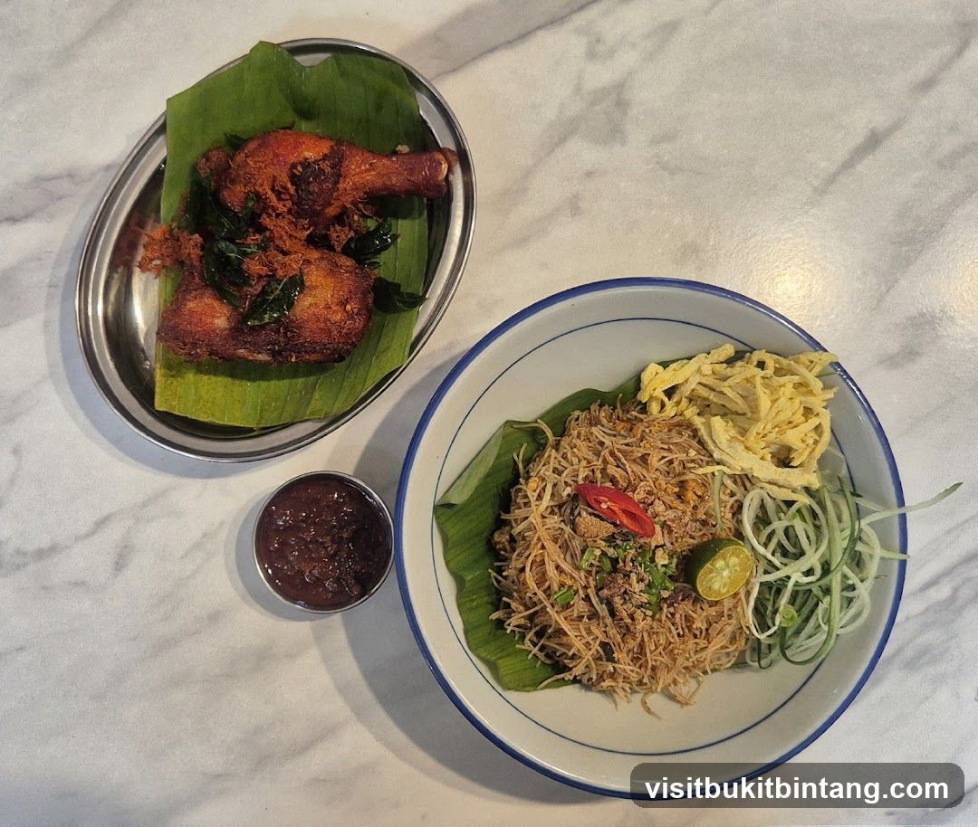 Fried Chicken and Noodles