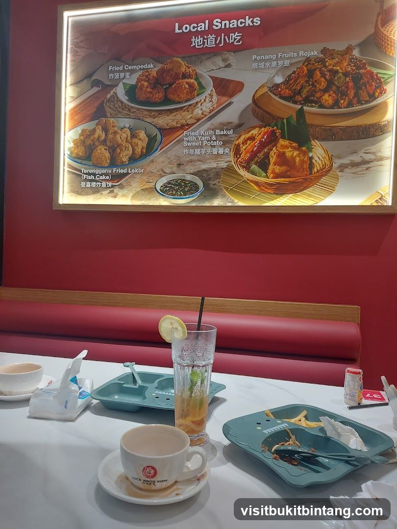 Local Snacks Menu
