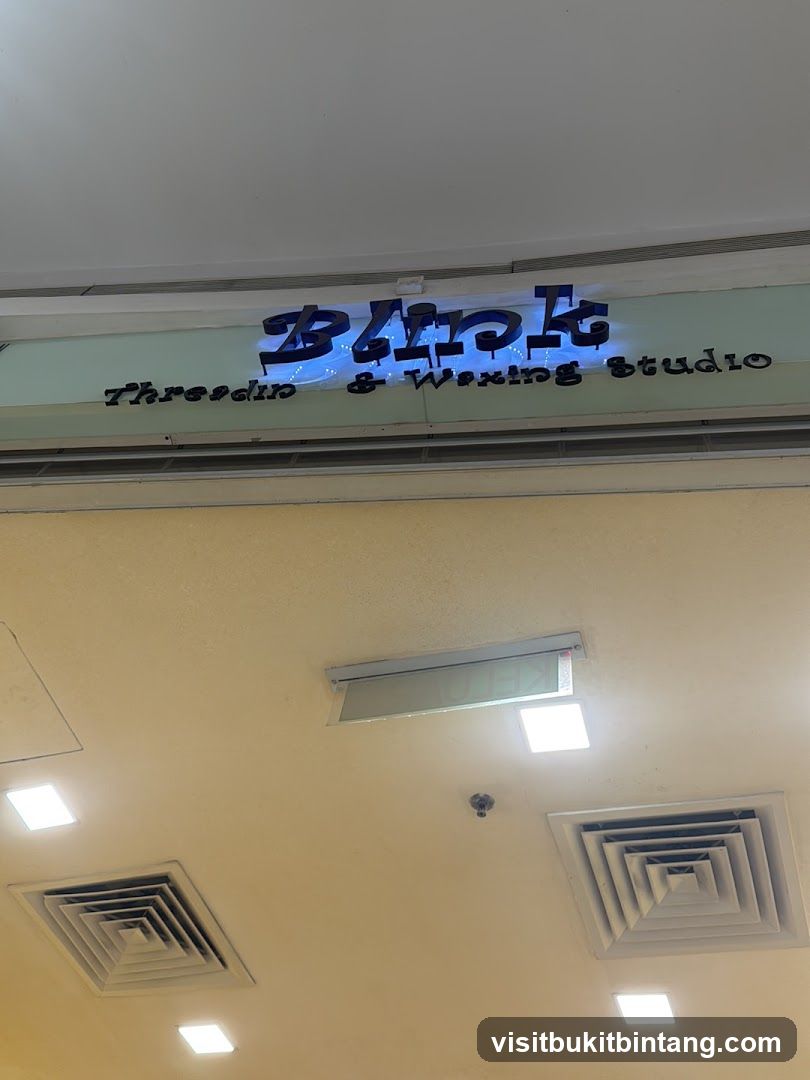 Blink Threading & Waxing Studio Sign