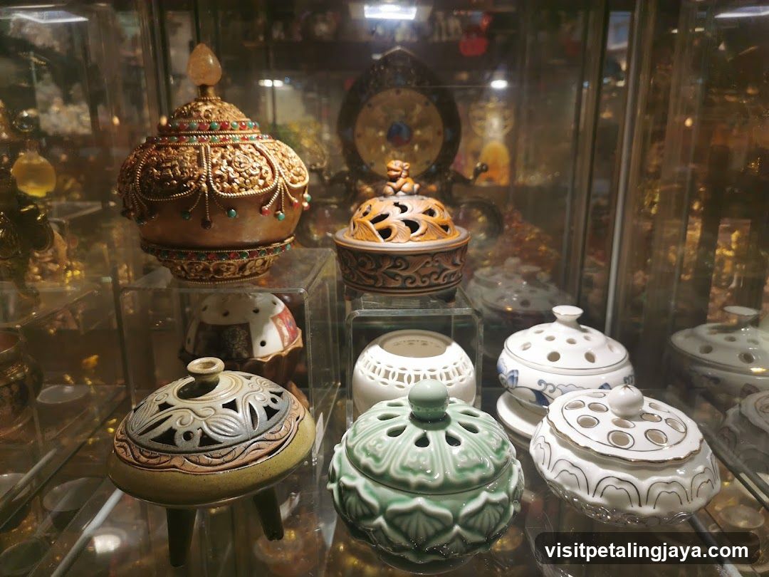 Antique Incense Burners Display