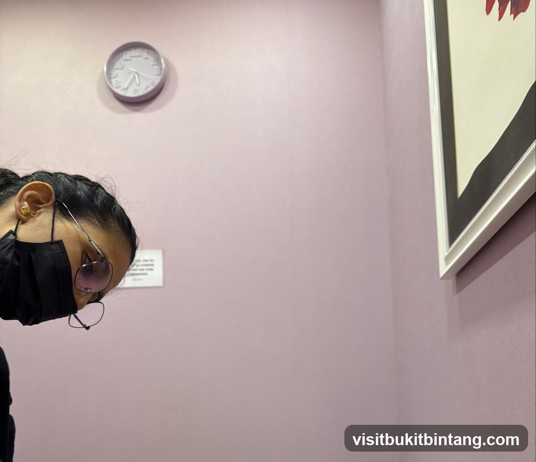 Woman wearing mask and glasses