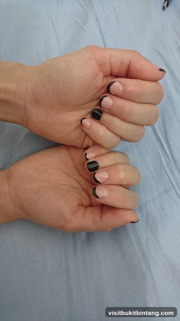 Hands with French Manicure