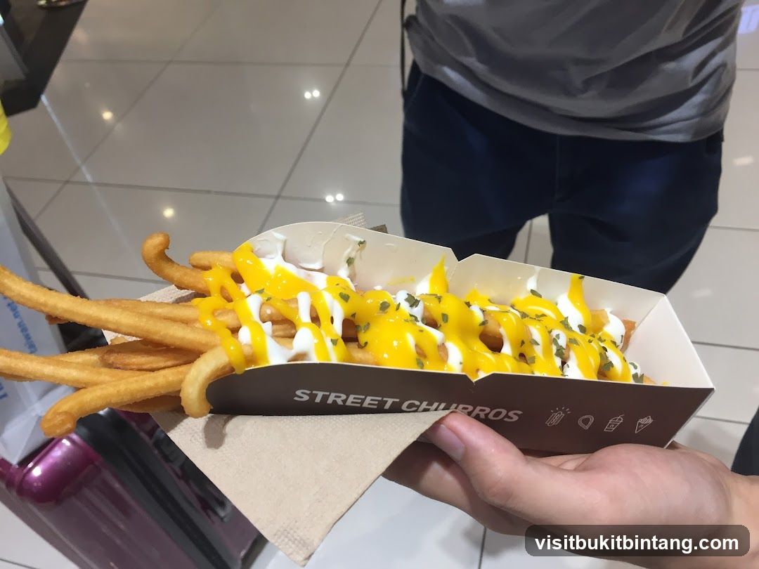 Churros with Cheese and Cream