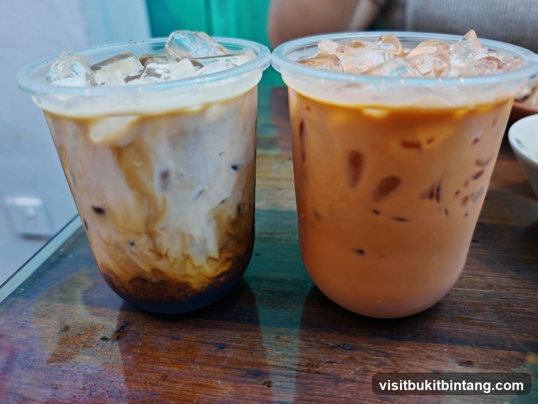 Two iced drinks
