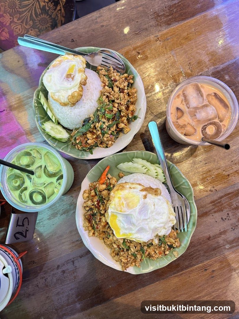 Thai Basil Stir-fry with Rice and Eggs