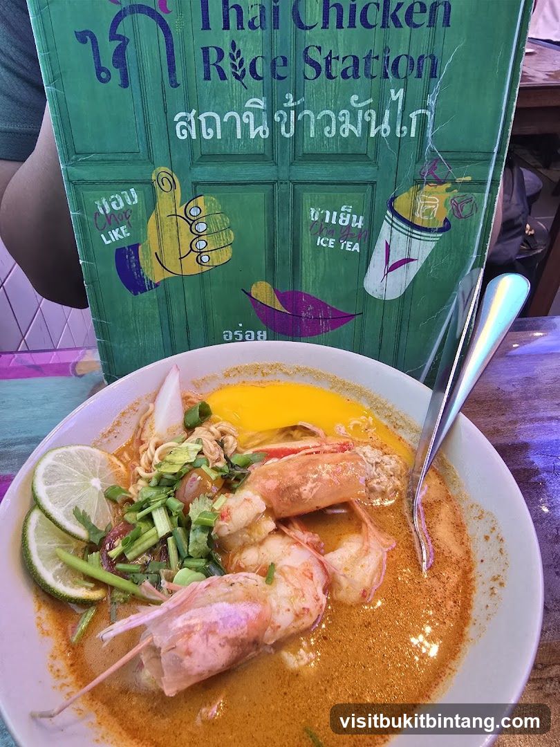 Thai Chicken Rice Station Menu