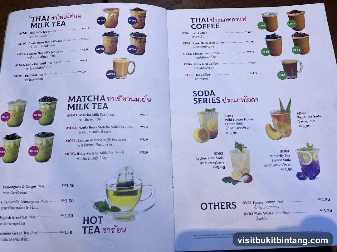 Thai Milk Tea, Matcha Milk Tea, Thai Coffee, Soda Series, Others, Hot Tea
