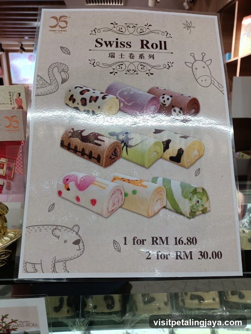 Swiss Roll Menu Board