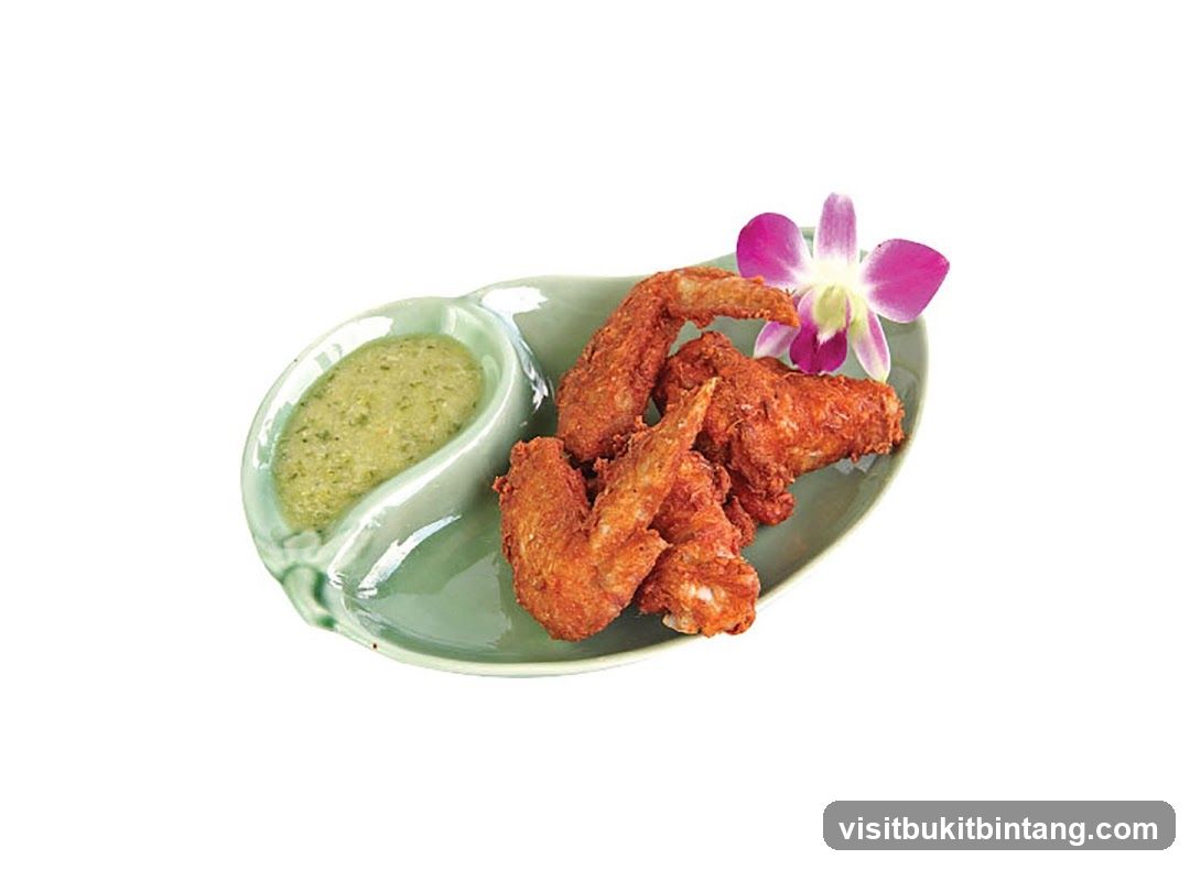 Fried Chicken Wings with Dipping Sauce