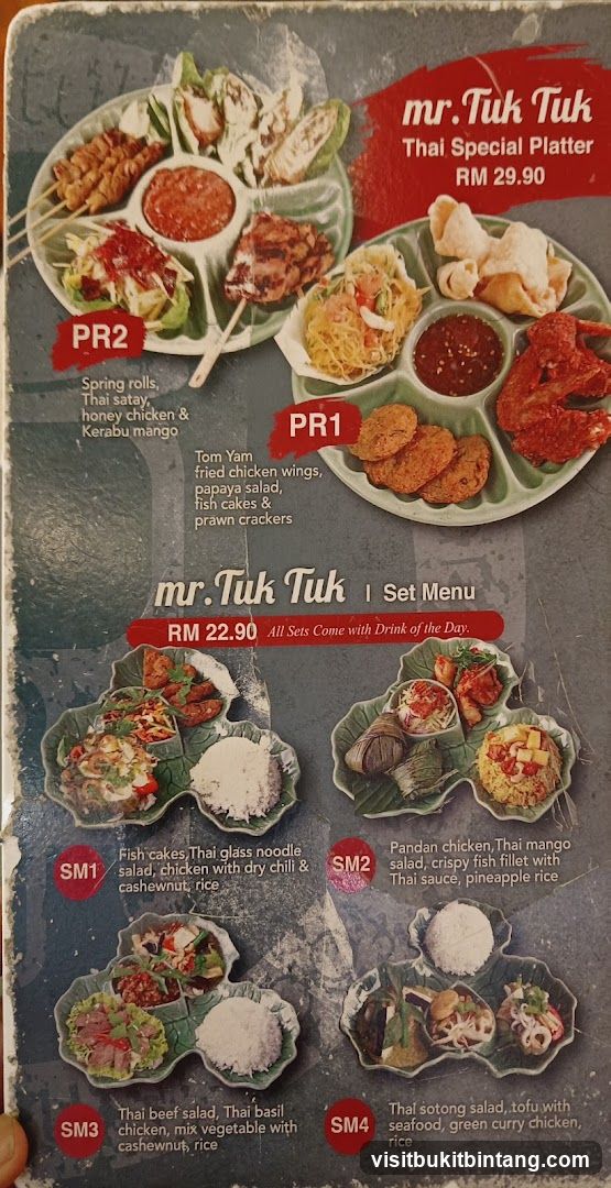 mr. Tuk Tuk Set Menu