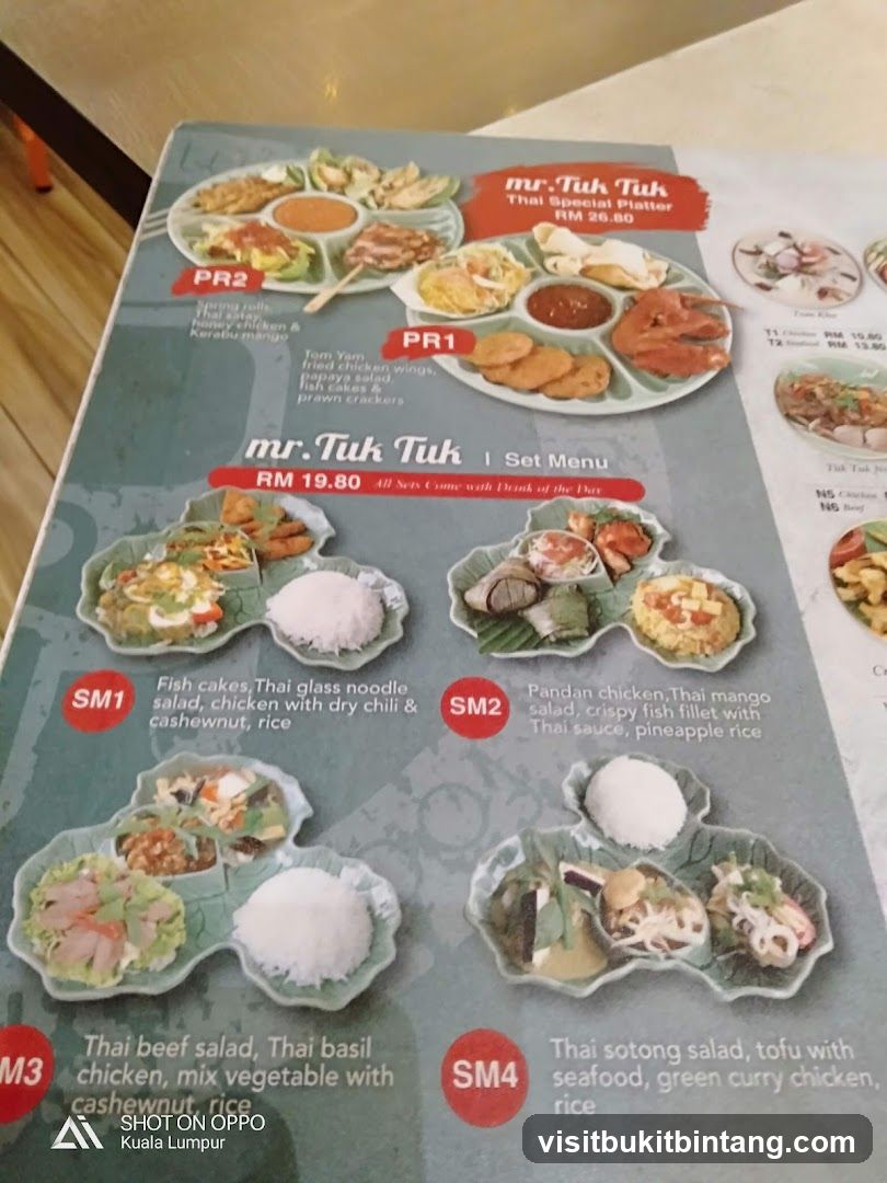 mr.Tuk Tuk Set Menu
