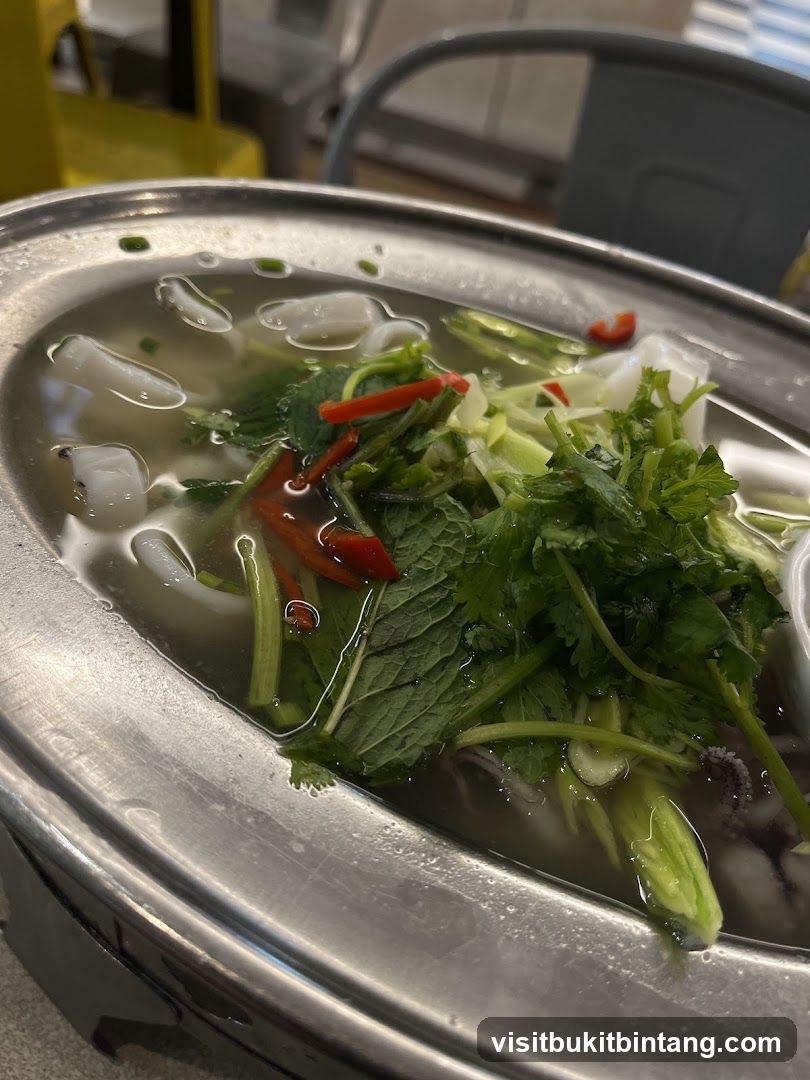 Steamed Squid with Herbs