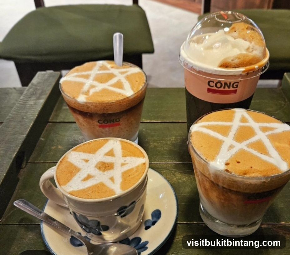 Coffee Drinks with Star Art
