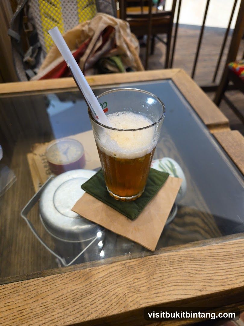 Drink on a table